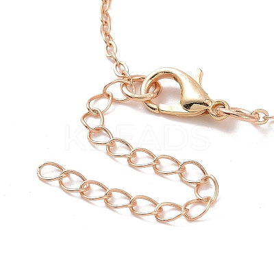 302 Stainless Steel Heart Puzzle Pendant Lariat Necklaces NJEW-I118-01KCG-1
