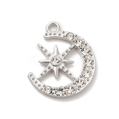 Alloy Crystal Rhinestone Pendants ALRI-K050-08P-1
