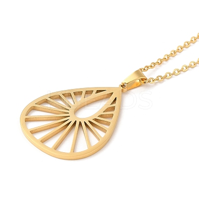 304 Stainless Steel Pendant Necklaces LS-NJEW-P283-03G-1