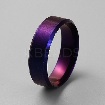 304 Stainless Steel Plain Band Rings LS-RJEW-WH0003-43H-1