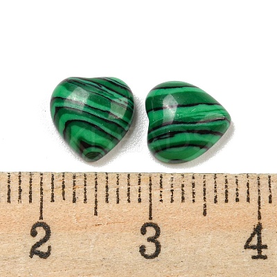 Dyed Synthetic Malachite Cabochons G-H309-01-09-1