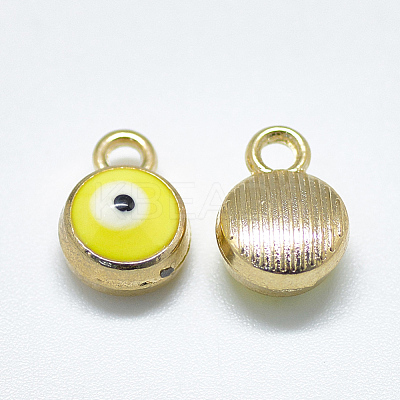 Light Gold Plated Alloy Charms ENAM-S117-27E-1