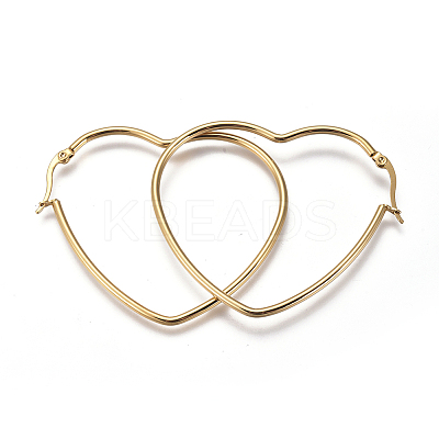 201 Stainless Steel Hoop Earrings LS-EJEW-A052-12B-1
