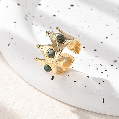 Natural African Turquoise(Jasper) Finger Rings STAS-Z112-09G-02-1