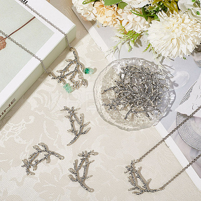 16Pcs Tibetan Style Alloy Multi-Strand Links FIND-SC0016-20-1