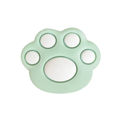 Bear Paw Food Grade Eco-Friendly Silicone Focal Beads LS-PW-WG35619-02-1