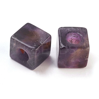 Natural Amethyst European Beads G-F580-B07-1