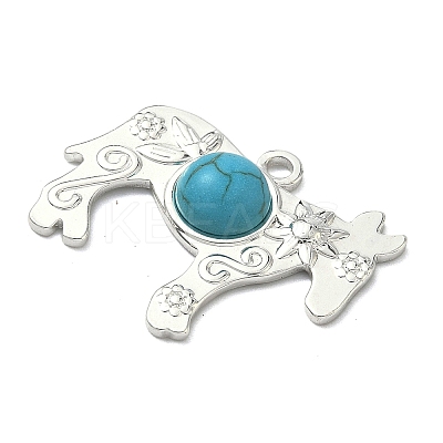 Dyed Synthetic Turquoise Pendants LS-STAS-G374-05S-03-1