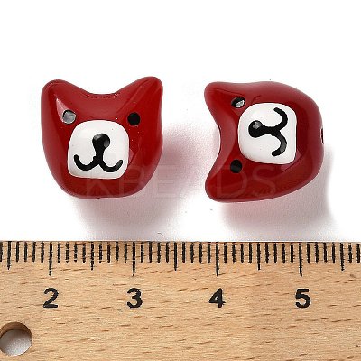 Baking Paint Glass Beads LAMP-I028-02E-1