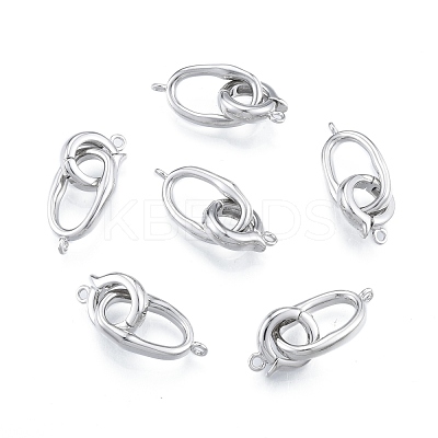 Brass Fold Over Clasps KK-A165-07P-1