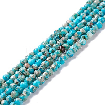 Natural Regalite/Imperial Jasper/Sea Sediment Jasper Beads Strands G-K317-A17-01-1