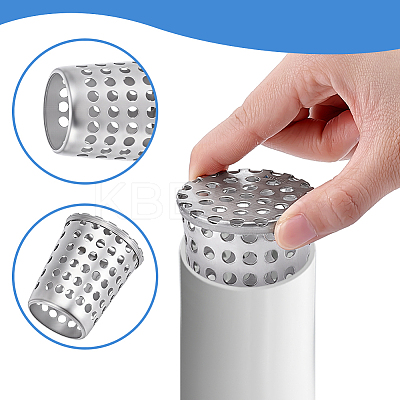 304 Stainless Steel Anti Rats Drain Outlet Filter LS-STAS-WH0051-025C-P-1