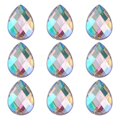 Imitation Taiwan Acrylic Rhinestone Cabochons GACR-A022-13x18mm-17-1