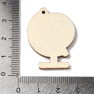 Color Printing Wood Pendants WOOD-S062-02D-1
