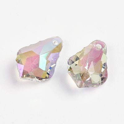 Faceted K9 Glass Charms LS-EGLA-P026-D01-1