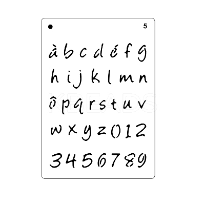 PET Plastic Hollow Painting Silhouette Stencil DRAW-PW0009-04D-1