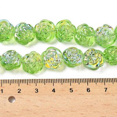 Electroplate Glass Beads Strands EGLA-K061-09A-AB01-1