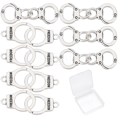 40Pcs 2 Style Tibetan Style Alloy Connector Charms TIBE-SC0001-62-1