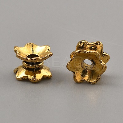 Tibetan Style Alloy Bead Caps FIND-WH0291-09C-AG-1