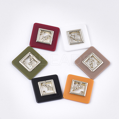 Opaque Acrylic Pendants MACR-T031-05-M-1