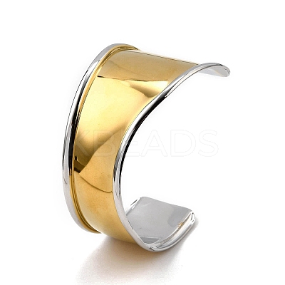 304 Stainless Steel Cuff Bangles BJEW-Z127-01GP-1