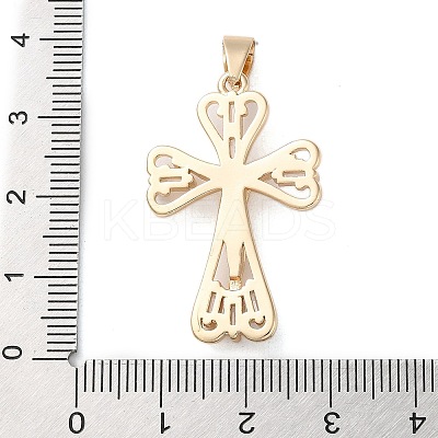 Brass Micro Pave Cubic Zirconia Pendants KK-A212-02C-G-1
