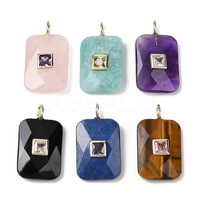 Natural Mixed Stone Pendants LS-G-I391-03G-M-1