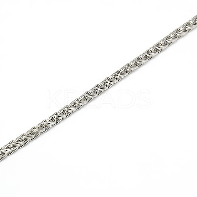 Tarnish Resistant 304 Stainless Steel Wheat Chain Necklace Making LS-STAS-A028-N005P-1