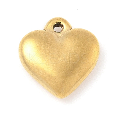 304 Stainless Steel Heart Pendants STAS-R162-01G-05-1