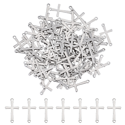 100Pcs 201 Stainless Steel Connector Charms STAS-UN0048-56-1