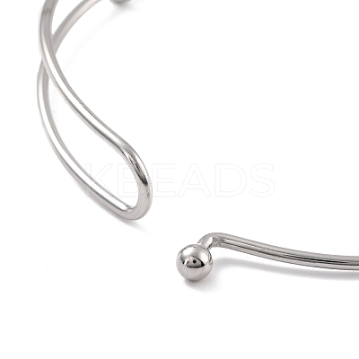 Non-Tarnish 304 Stainless Steel Expandable Bangle for Girl Women BJEW-C003-01P-1
