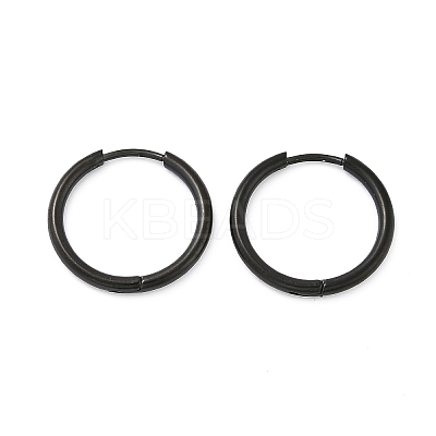 202 Stainless Steel Huggie Hoop Earrings EJEW-F111A-17mm-EB-1