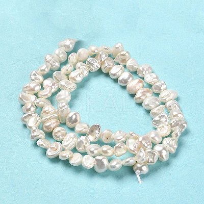 Natural Keshi Pearl Beads Strands PEAR-J007-12-1