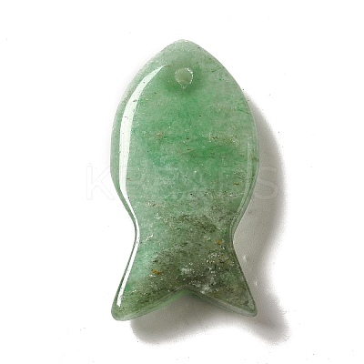 Natural Green Aventurine Pendants X-G-G932-B15-1