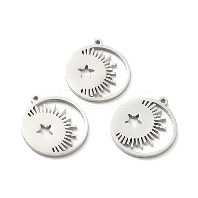 Non-Tarnish 304 Stainless Steel Pendants STAS-E152-02P-1
