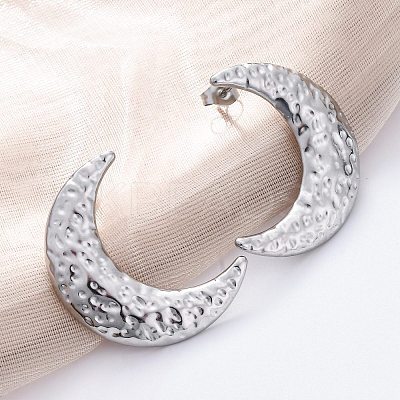 304 Stainless Steel Stud Earrings for Women EJEW-K306-14P-1
