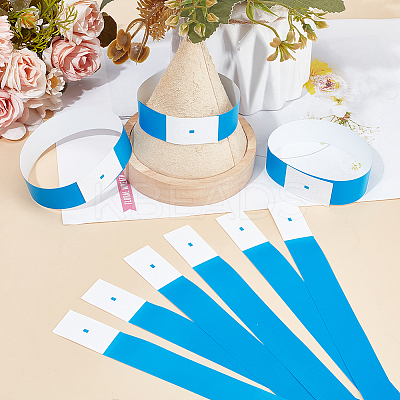 200pcs Synthetic Paper Disposable Wristbands BJEW-CN0001-11-1