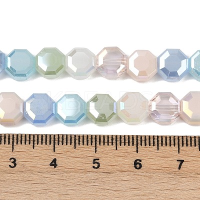 Electroplate Glass Beads Strands X-EGLA-G039-05A-01-1