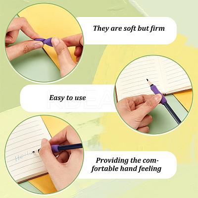 50Pcs 5 Colors Vase Shape EVA Foam Pencil Grips FIND-GA0003-43-1