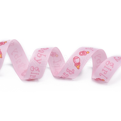 Mixed Baby Shower Ornaments Decorations Polyester Grosgrain Ribbons OCOR-X0001-1