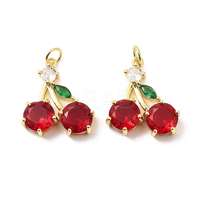 Cherry Brass Micro Pave Cubic Zirconia Pendants X-KK-L237-021G-01-1