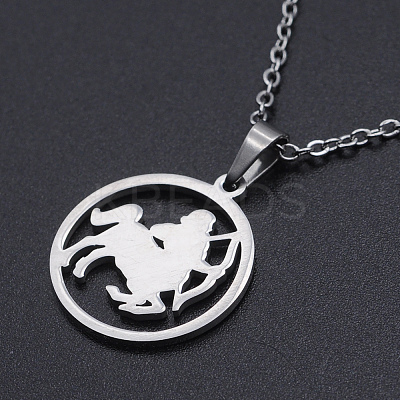 Non-Tarnish 201 Stainless Steel Pendants Necklaces LS-NJEW-S105-JN626-9-1