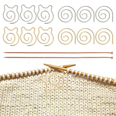 2Pcs Bamboo Single Pointed Knitting Needles TOOL-CP0001-38-1
