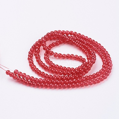 Spray Painted Crackle Glass Beads Strands CCG-Q001-4mm-13-1