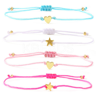 4Pcs Fashion Braided Nylon Cord Bracelets QL9217-1