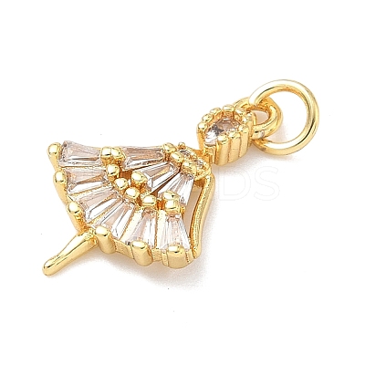 Brass Micro Pave Cubic Zirconia Pendants KK-H539-05G-1