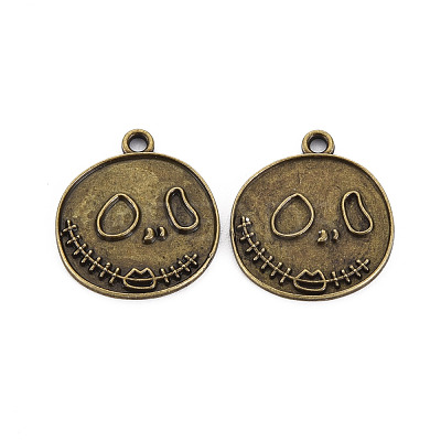 Tibetan Style Alloy Pendant Enamel Settings PALLOY-N160-55AG-1