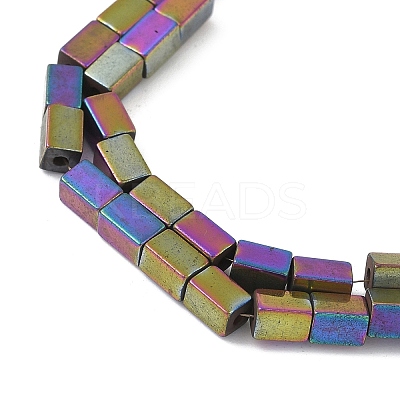 Electroplated Synthetic Magnetic Hematite Beads Strands G-A263-C01-02-1