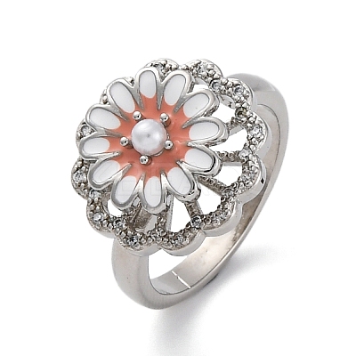 Dasiy Rotatable Open Cuff Rings for Women LS-RJEW-C118-06P-1