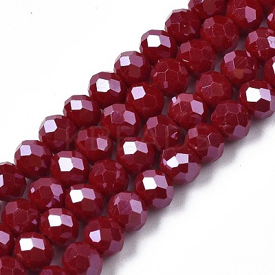 Electroplate Glass Beads Strands LS-EGLA-A034-P6mm-A22-1